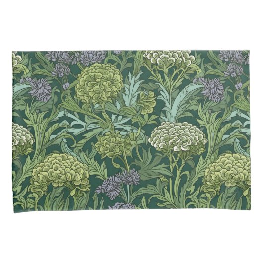 Seamless William Morris style floral pattern 枕カバー (正面右)