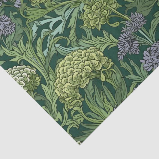 Seamless William Morris style floral pattern 薄葉紙 (詳細)