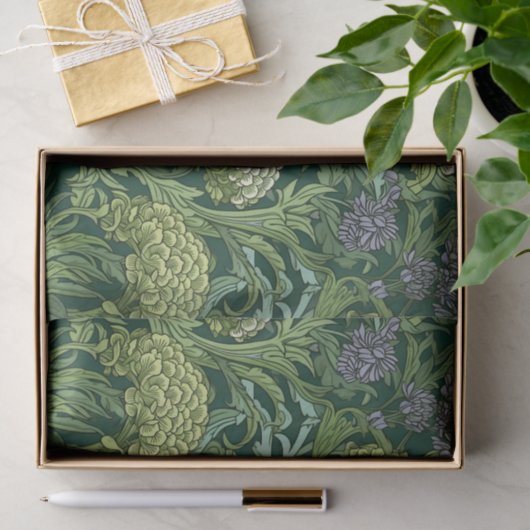 Seamless William Morris style floral pattern 薄葉紙 (ギフト)