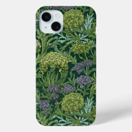 Seamless William Morris style floral pattern iPhone 15 Miniケース