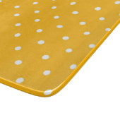 Seamless yellow-orange  polka dot  pattern  カッティングボード (角)