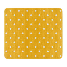 Seamless yellow-orange  polka dot  pattern  カッティングボード