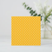 Seamless yellow-orange  polka dot  pattern  サンキューカード (スタンド正面)