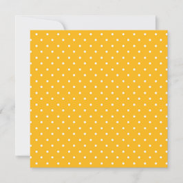 Seamless yellow-orange  polka dot  pattern  サンキューカード