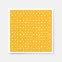 Seamless yellow-orange  polka dot  pattern  スタンダードカクテルナプキン