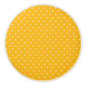 Seamless yellow-orange  polka dot  pattern  セラミックノブ (正面)