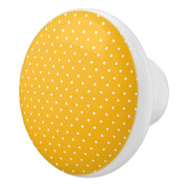 Seamless yellow-orange  polka dot  pattern  セラミックノブ