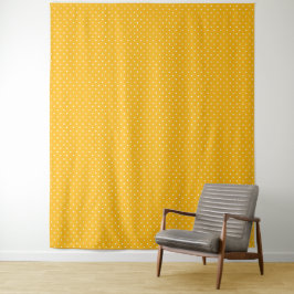 Seamless yellow-orange  polka dot  pattern  タペストリー