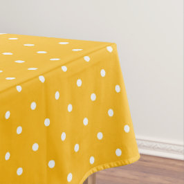 Seamless yellow-orange  polka dot  pattern  テーブルクロス