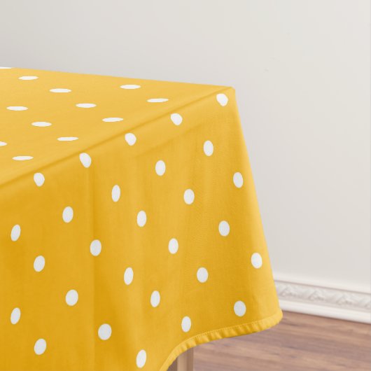 Seamless yellow-orange  polka dot  pattern  テーブルクロス (インサイチュ)