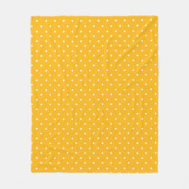 Seamless yellow-orange  polka dot  pattern  フリースブランケット