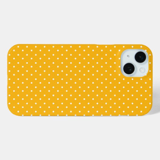 Seamless yellow-orange  polka dot  pattern  Case-Mate iPhoneケース (裏面 (横))