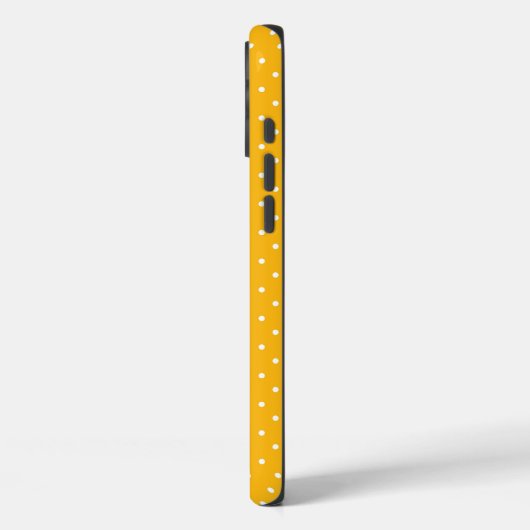 Seamless yellow-orange  polka dot  pattern  Case-Mate iPhoneケース (裏面 / 左)