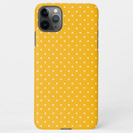 Seamless yellow-orange  polka dot  pattern  iPhone 11Pro maxケース