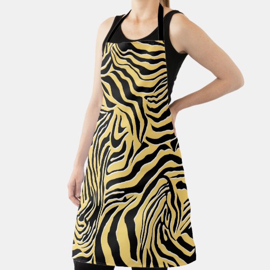 Seamless zebra pattern, animal. wallpaper,abstract エプロン (インサイチュ)