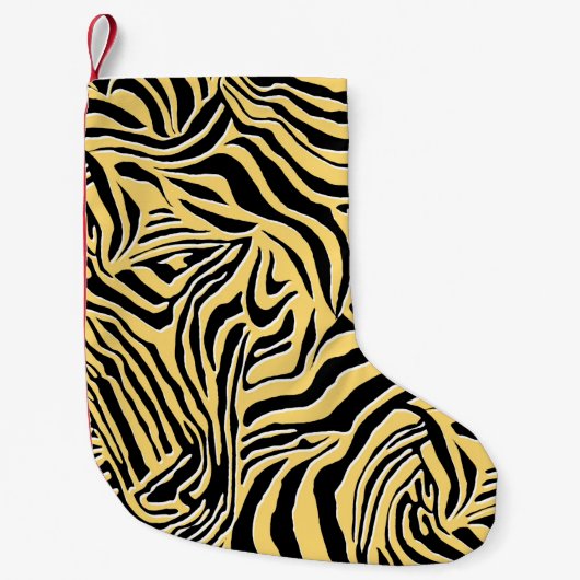 Seamless zebra pattern, animal. wallpaper,abstract スモールクリスマスストッキング (正面)