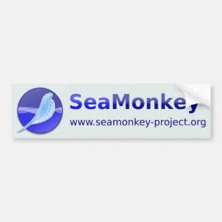 SeaMonkeyのプロジェクト-横のロゴ バンパーステッカー
