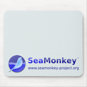 SeaMonkeyのプロジェクト-横のロゴ マウスパッド