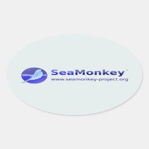 SeaMonkeyのプロジェクト-横のロゴ 楕円形シール