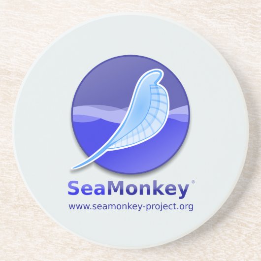 SeaMonkeyのプロジェクト-縦のロゴ コースター (正面)