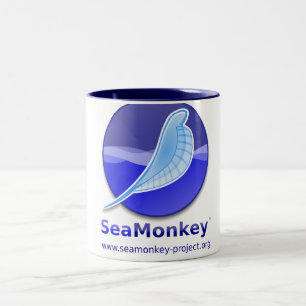 SeaMonkeyのプロジェクト-縦のロゴ ツートーンマグカップ