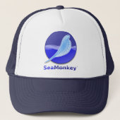 SeaMonkeyの文字のロゴ キャップ (正面)