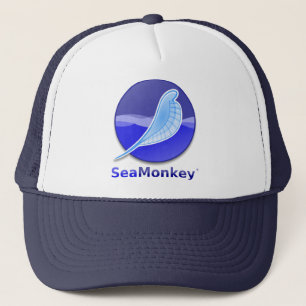 SeaMonkeyの文字のロゴ キャップ