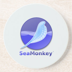 SeaMonkeyの文字のロゴ コースター