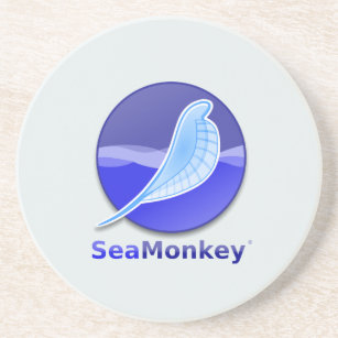 SeaMonkeyの文字のロゴ コースター