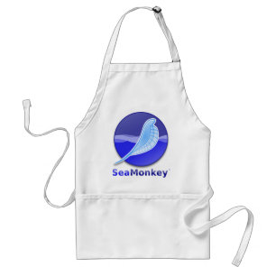 SeaMonkeyの文字のロゴ スタンダードエプロン