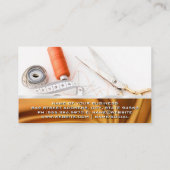 Seamstressツール | 金ゴールド布 名刺 (裏面)