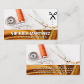 Seamstressツール | 金ゴールド布 名刺 (正面/裏面)