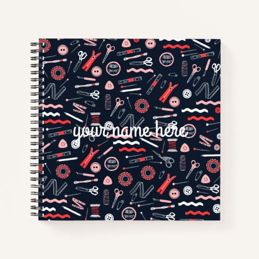 Seamstressパーソナライズされたノートブック ノートブック (正面)