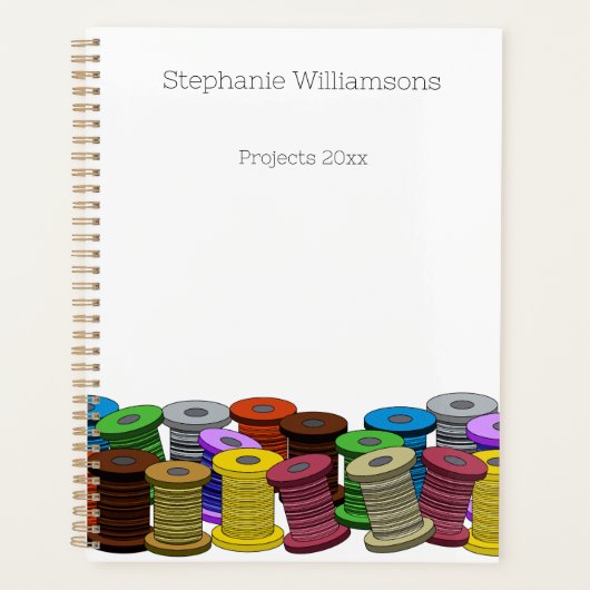 Seamstress裁縫テーラードレスメーカーpersonalizable プランナー手帳 (正面)