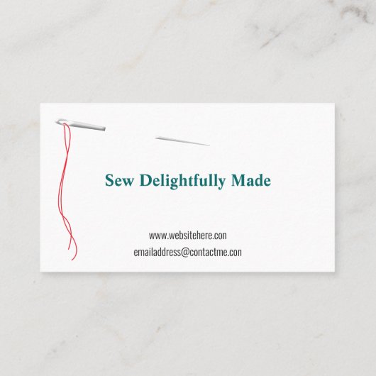 Seamstress裁縫 名刺 (裏面)