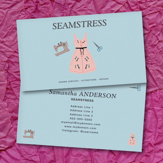 Seamstress & Alterations Services 名刺