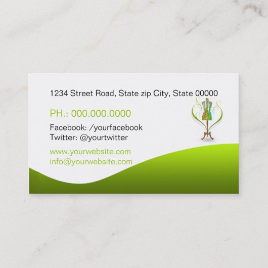 Seamstress business card 名刺 (裏面)