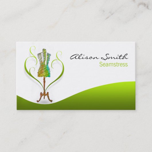 Seamstress business card 名刺 (正面)