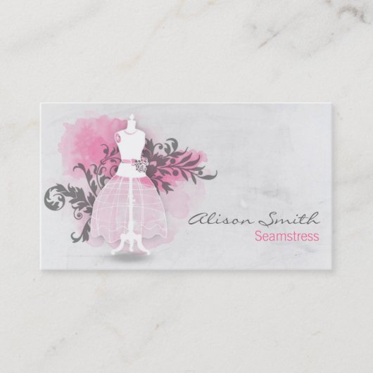 Seamstress business card 名刺 (正面)