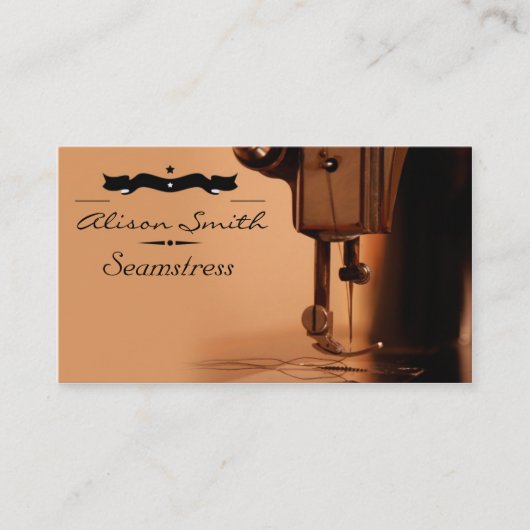 Seamstress Business Card 名刺 (正面)