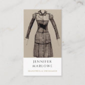 Seamstress Dresmakerテーラービジネスカード 名刺 (正面)