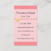 Seamstress Dresmaker Designerのドレス型枠 名刺 (裏面)