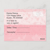 Seamstress Stylistアポイントメントアラーム ポストカード (裏面)