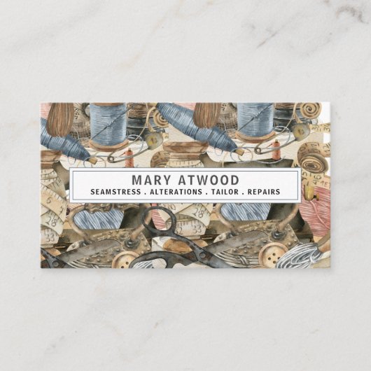 Seamstress Tailor名刺 名刺 (正面)