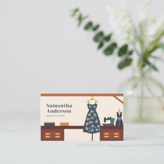 Seamstress & Tailor 名刺 (スタンド正面)