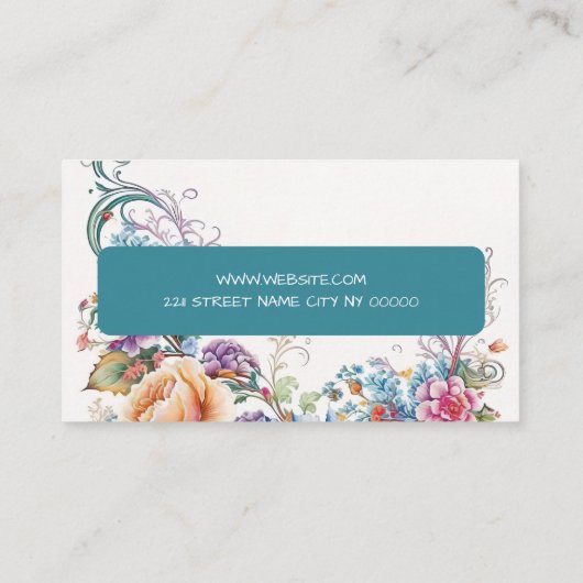 Seamstress Tailoring business card  名刺 (裏面)