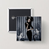 Seanceの女王ボタン 缶バッジ (正面&裏面)