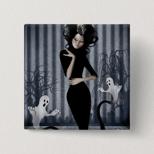 Seanceの女王ボタン 缶バッジ (正面)