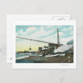 SeaNome, AKの荷積みバージ ポストカード (正面/裏面)