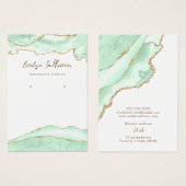 Seaoamグリーンゲートジュエリー表示カード (正面&裏面)